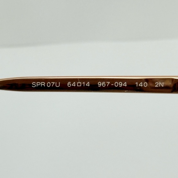 Prada CATWALK PR07US Oval Sunglasses | 967094-Gold/Burgandy - Picture 3 of 7